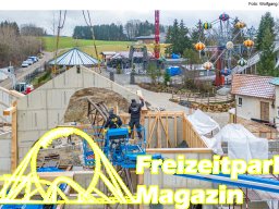 Aufbau des Themenbereichs „Sonnenbucht“ in FANTASIA (Dezember 2024)